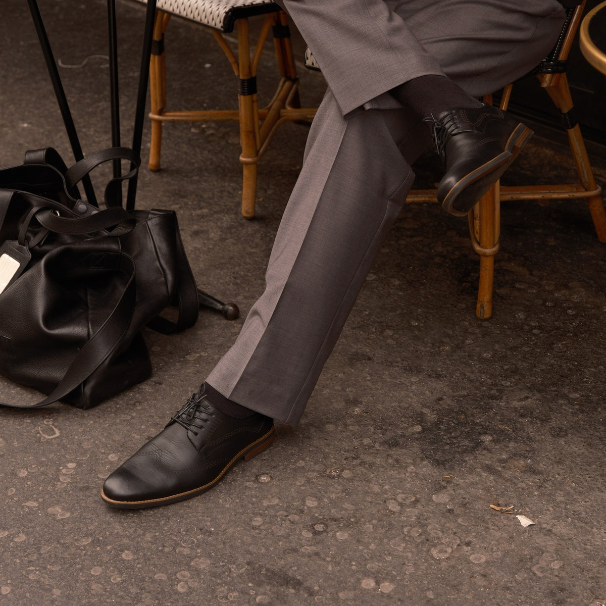 Nero veterschoen in café-look, gedragen door @wowa_valentino