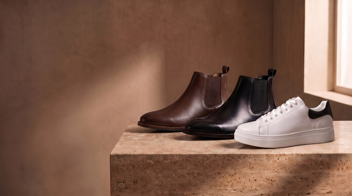 Neue Kollektion: Chelsea Boots und Leder-Sneaker